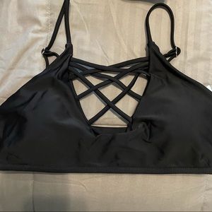 black bikini top